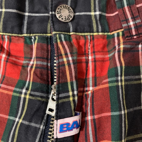 Men’s bape plaid Shorts size Large - Picture 7 of 10